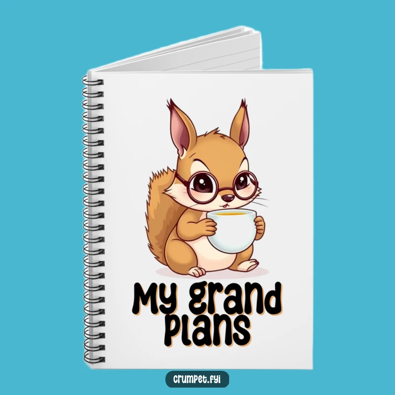 Funny Squirrel Monocle Notebook: Sophisticated Squirrel Journal, Perfect Funny Gift