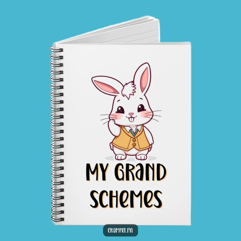 Funny Rabbit Waiter Notebook: Playful Notes, Cheeky Grin, Handy Funny Gift!