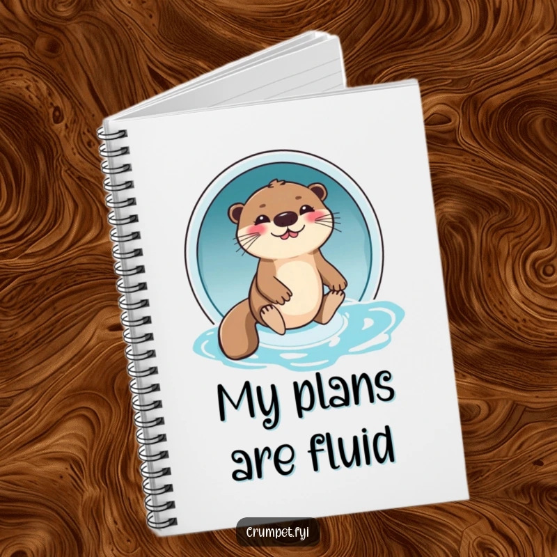 Funny Otter Notebook: A giggling otter sliding down a water slide, perfect for notes and a delightful funny gift.