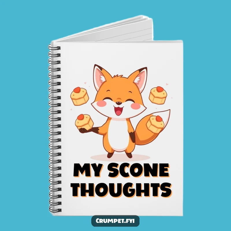 Funny Journal: Fox Scone Juggling Notes for Your Sweetest, Funniest Ideas