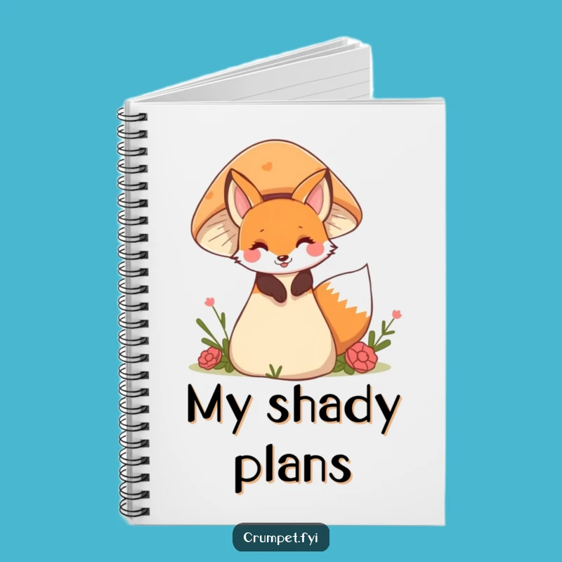 Funny Fox Notebook, Woodland Journal for Creative Thoughts and Doodles