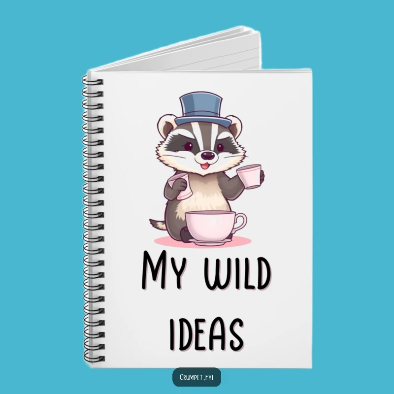 Funny Badger Juggling Notebook: Dapper Badger Journal, Perfect Funny Gift