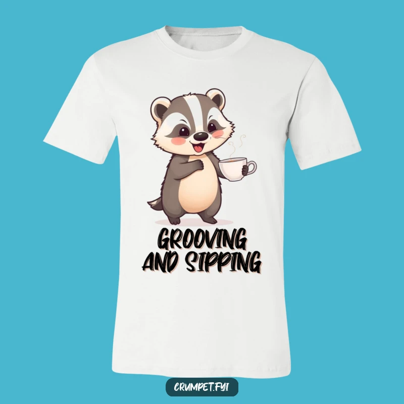 Funny Playful Badger Dance T-Shirt: Wear Your Whimsy with Humorous Style, Great Gift