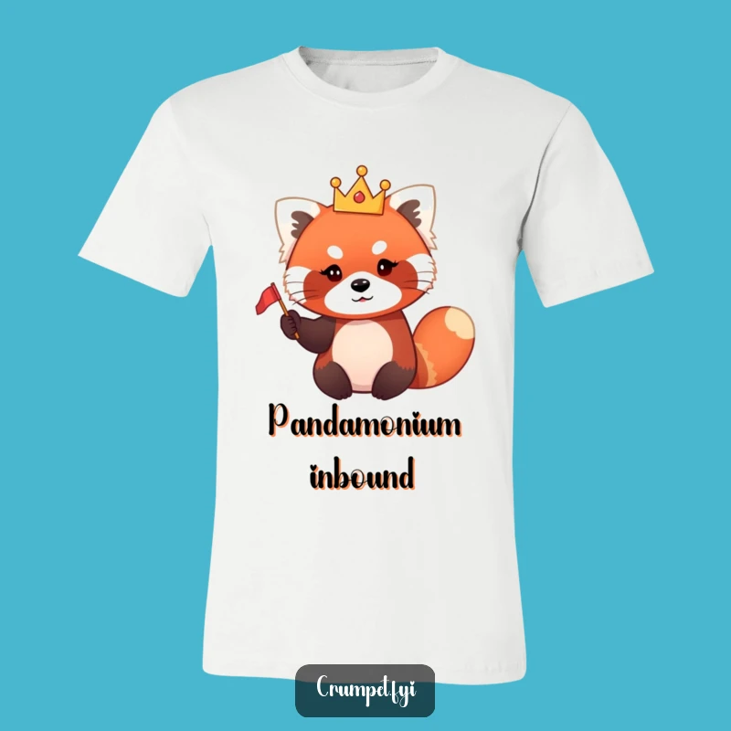 Funny Red Panda King T-Shirt - Hilarious Royal Cute Animal