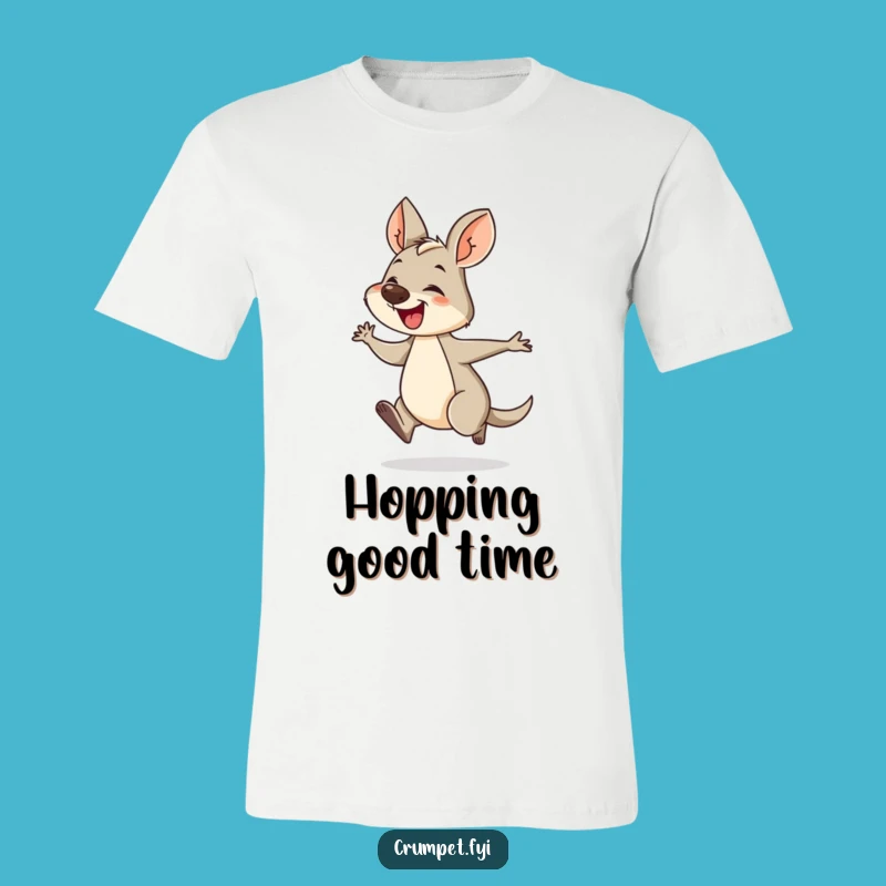 Funny Wallaby T-Shirt: Energetic Hopper Tee, Perfect Humorous Animal Gift