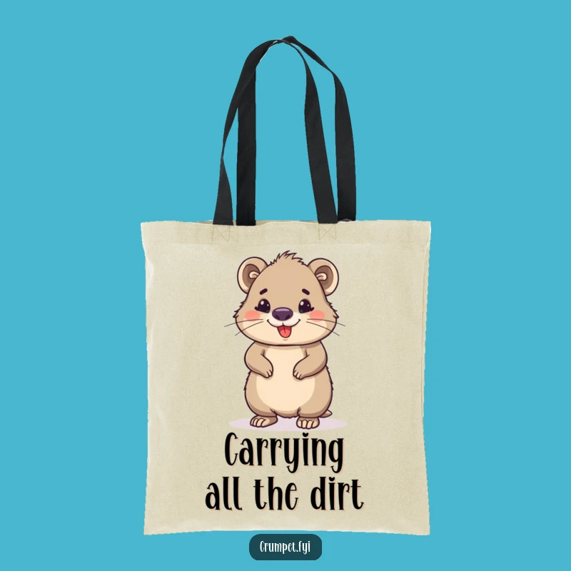 Funny Wombat Tote Bag: Stylish & Confident Carry-All, Perfect Funny Gift