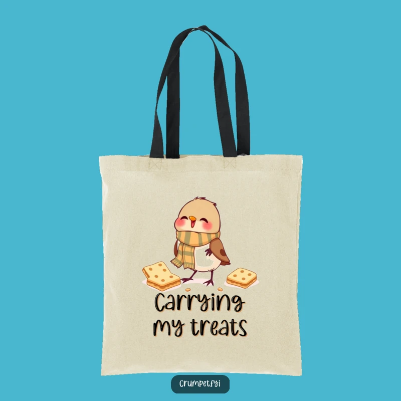 Funny Robin Tote Bag: Biscuit Break Adventure, Carry Your Smiles Funny Gift!