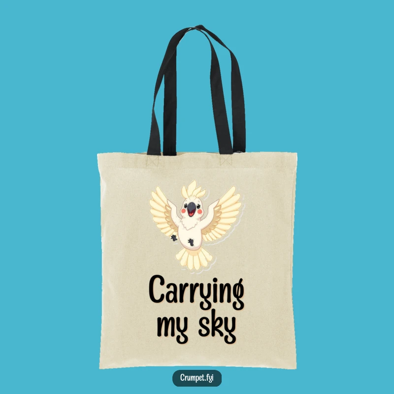 Funny Cockatoo Tote Bag: Joyful Companion Accessory, Perfect Humorous Gift