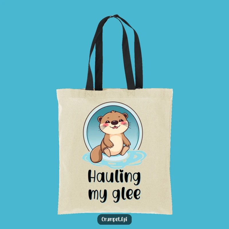 Funny Giggling Otter Tote Bag: Carry Your Fun and Essentials with This Playful Companion