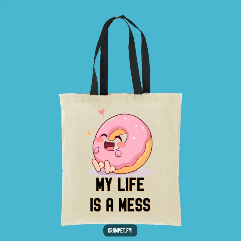 Funny Giggling Donut Tote Bag: Carry Your Laughs Everywhere This Hilarious Bag