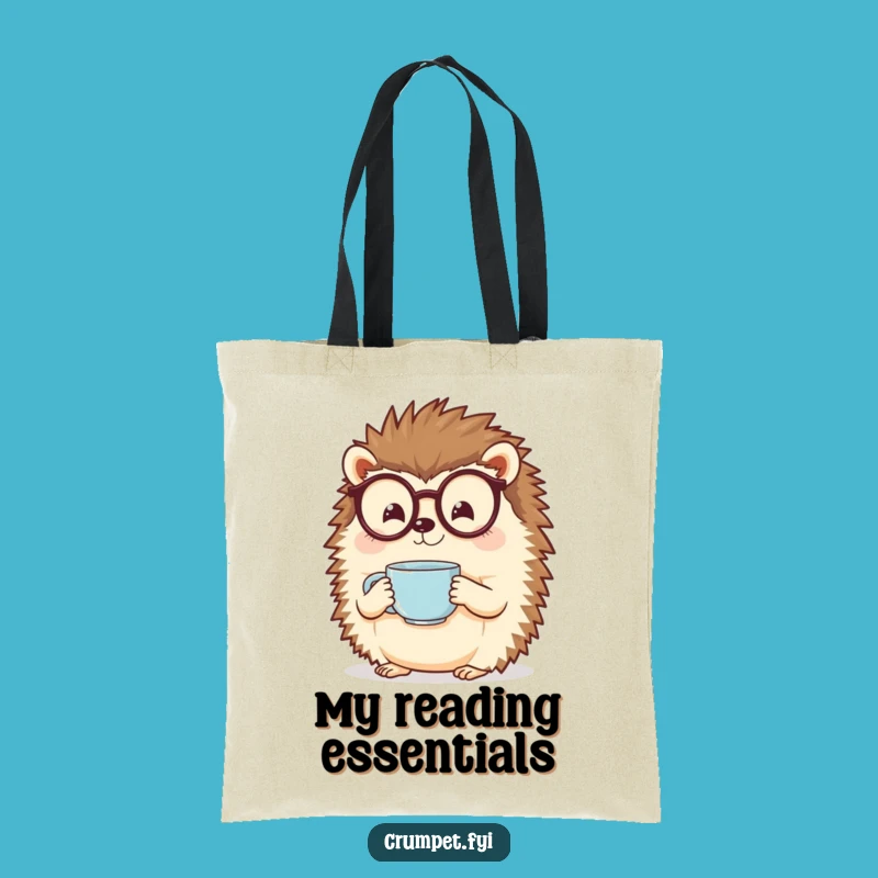 Funny Hedgehog Spectacles Tea Tote Bag - Adorable & Hilarious Accessory
