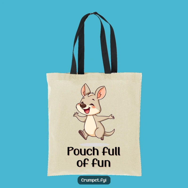 Funny Wallaby Tote Bag: Energetic Companion Accessory, Perfect Humorous Gift